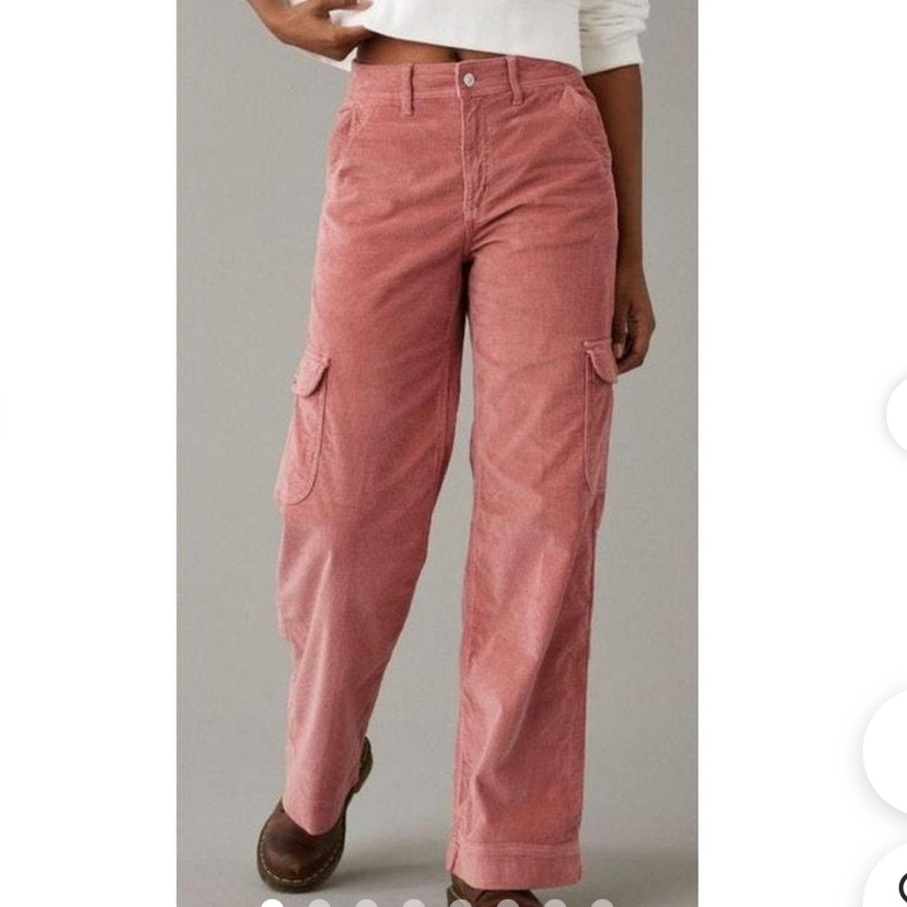 American Eagle Corduroy Cargo Style Jeans